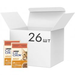 Влажный корм для кошек Purina Cat Chow Adult с говядиной и баклажанами в желе 85г (7613036595025) - Картинка 2