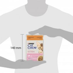 Влажный корм для кошек Purina Cat Chow Kitten с индейкой и цуккини в желе 85г (7613036595001) - Картинка 3
