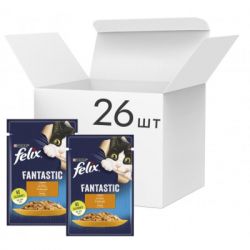 Влажный корм для кошек Purina Felix Fantastic с курицей в желе 85 г (7613039788097) - Картинка 3
