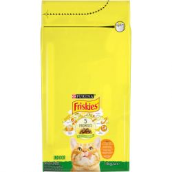Сухой корм для кошек Purina Friskies Indoor с курицей и овощами 1.5 кг (7613031341887) - Картинка 2
