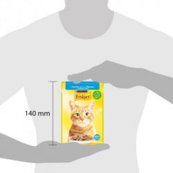 Вологий корм для кішок Purina Friskies шматочки у підливі з лососем 85 г (7613036962230) - Картинка 3