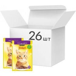 Влажный корм для кошек Purina Friskies кусочки в подливе с ягненком 85 г (7613036974431) - Картинка 3