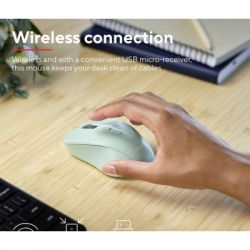 Мишка Trust Mydo Silent Wireless Green (25042) - Картинка 6