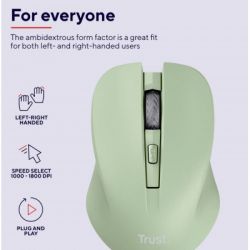 Мишка Trust Mydo Silent Wireless Green (25042) - Картинка 7
