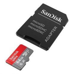   SanDisk 64GB microSD class 10 UHS-I Ultra (SDSQUAB-064G-GN6MA) -  2