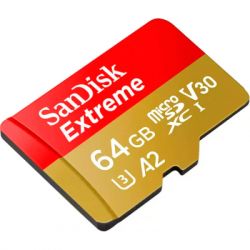 Карта памяти SanDisk 64GB microSD class 10 UHS-I Extreme For Action Cams and Dro (SDSQXAH-064G-GN6AA) - Картинка 4