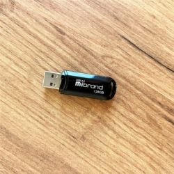 USB   Mibrand 128GB Marten Black USB 3.2 (MI3.2/MA128P10B) -  3