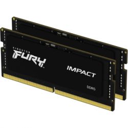     SoDIMM DDR5 32GB (2x16GB) 5600 MHz Impact Black Kingston Fury (ex.HyperX) (KF556S40IBK2-32) -  2