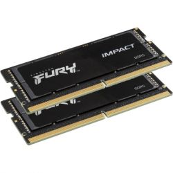     SoDIMM DDR5 32GB (2x16GB) 5600 MHz Impact Black Kingston Fury (ex.HyperX) (KF556S40IBK2-32) -  3