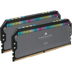    DDR5 64GB (2x32GB) 6000 MHz Dominator Platinum RGB Gray Corsair (CMT64GX5M2B6000Z30) -  2