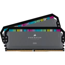  '  ' DDR5 64GB (2x32GB) 6000 MHz Dominator Platinum RGB Gray Corsair (CMT64GX5M2B6000Z30) -  4