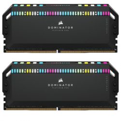  '  ' DDR5 64GB (2x32GB) 6000 MHz Dominator Platinum RGB Black Corsair (CMT64GX5M2B6000C30) -  1