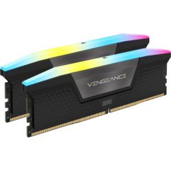  '  ' DDR5 64GB (2x32GB) 6000 MHz Vengeance RGB Black Corsair (CMH64GX5M2B6000C30) -  2