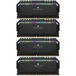     DDR5 64GB (4x16GB) 6200 MHz Dominator Platinum RGB Black Corsair (CMT64GX5M4B6200C32) -  1