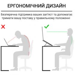 Підставка для ноутбука Підставка до ноутбука OfficePro LS320B Black (LS320B) - Картинка 5