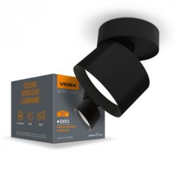 Светильник Videx под лампу GX53 поворотный Черный (VL-SPF18B-B) - Картинка 2