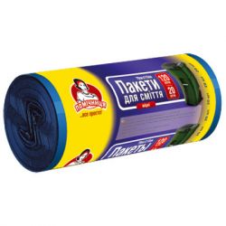 Пакети для сміття Помічниця 120 л 20 шт. (4820012340019) - Картинка 2