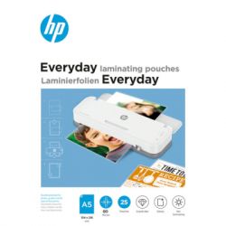    HP Everyday Laminating Pouches, A5, 80 Mic, 154 x 216, 25 pcs (9155) (838141) -  1