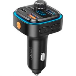 FM модулятор XO BCC08 автомобільний зарядний пристрій MP3/PD/2USB/3,1A Чорни (XO-BCC08) - Картинка 5
