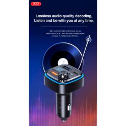 FM модулятор XO BCC08 автомобільний зарядний пристрій MP3/PD/2USB/3,1A Чорни (XO-BCC08) - Картинка 9