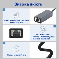  USB 3.0 to RJ45 Gigabit Lan Dynamode (DM-AD-GLAN) -  4