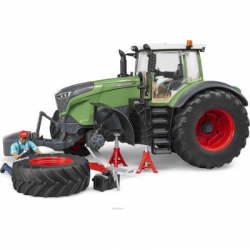 Масштабна модель автомобіля Bruder Трактор Fendt 1050 Vario з фігуркою та аксесуарами для ремонту (04041) - Картинка 5