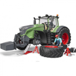 Масштабна модель автомобіля Bruder Трактор Fendt 1050 Vario з фігуркою та аксесуарами для ремонту (04041) - Картинка 6