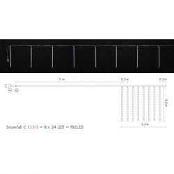 ó������ Delux Snowfall C 192LED 8�0.3 � IP44 EN ����/������� (90017978) - �������� 3