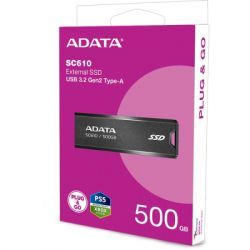 SSD  ADATA SD610 500GB USB 3.2 (SC610-500G-CBK/RD) -  11