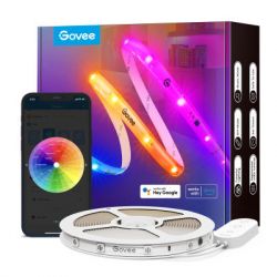 Светодиодная лента Govee RGBIC Basic Wi-Fi + Bluetooth LED Strip Light With Protective Coating 10м Білий (H619C3D1) - Картинка 2