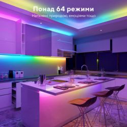 Светодиодная лента Govee RGBIC Basic Wi-Fi + Bluetooth LED Strip Light With Protective Coating 10м Білий (H619C3D1) - Картинка 6