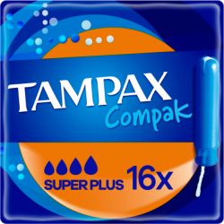 Тампони Tampax Compak Super Plus з аплікатором 16 шт. (8001841300399) - Картинка 1