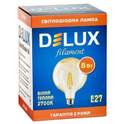 �������� Delux Globe G125 8�� E27 2700� amber filament (90016726) - �������� 2
