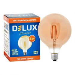 �������� Delux Globe G125 8�� E27 2700� amber filament (90016726) - �������� 3