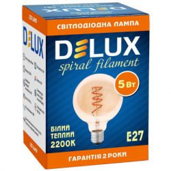 �������� Delux Globe G95 5�� E27 2200� amber spiral filament (90018166) - �������� 3