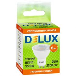 �������� Delux 6�� 3000K 220� GU10 (90019262) - �������� 2