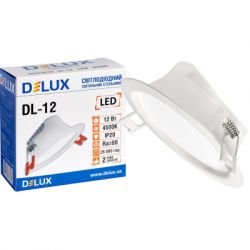 Світильник Delux DL-12 4500К 12Вт 960лм 230В D140мм (90018630) - Картинка 2