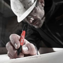 Маркер Milwaukee для будмайданчика INKZALL, тонкий, чорний (48223100) - Картинка 5