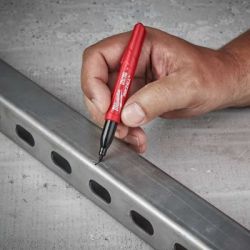 Маркер Milwaukee для будмайданчика INKZALL, тонкий, чорний (48223100) - Картинка 7