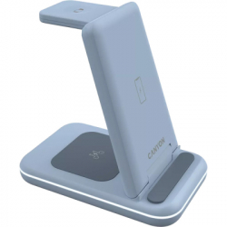 �������� ������� Canyon WS-304 Foldable 3in1 Wireless charger Blue (CNS-WCS304BL) - �������� 3