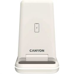   Canyon WS-304 Foldable 3in1 Wireless charger Cosmic Latte (CNS-WCS304CL) -  2