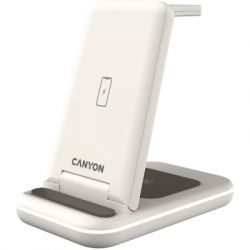   Canyon WS-304 Foldable 3in1 Wireless charger Cosmic Latte (CNS-WCS304CL)