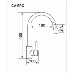 Смеситель GRANADO Campo marron (gz0506) - Картинка 6