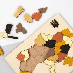 Набор для творчества Rosa Talent Карта Украины 3D цвета металлики 24.5х18.5 см (4823098532538) - Картинка 3