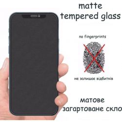   Drobak Matte Glass A+ Apple iPhone 14 Pro Max (Black) (292947) -  5