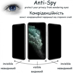 Скло захисне Drobak Anty Spy Apple iPhone 14 Pro Max (Black) (535335) - Картинка 5