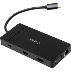  Vinga USB-C 3.1 to VGA+HDMI+RJ45+3xUSB3.0+USB2.0+SD/TF+PD+Audio (VHYC10) -  5