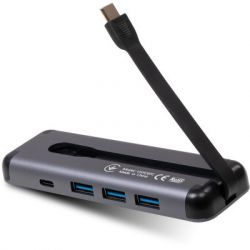  Vinga USB-C 3.1 to HDMI+3xUSB3.0+PD100W+USB-C foldable cable (VHYC6FC) -  7