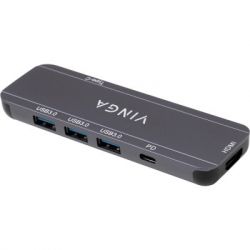  Vinga USB-C 3.1 to HDMI+3xUSB3.0+PD100W+USB-C foldable cable (VHYC6FC) -  9