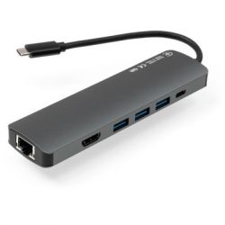  Vinga USB-C 3.1 to HDMI+RJ45_1Gbps+3xUSB3.0+SD/TF+PD100W (VHYC8) -  4